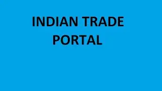indian trade portal