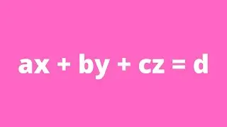 What is the cartesian equation of a plane?
