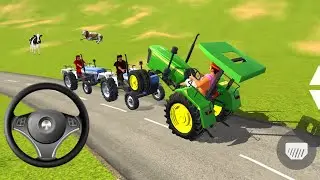 tractor trolly game - tractor trolly offroad stunt game - android gameplay