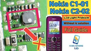 Nokia c2 02 and c1 01 Disply light solution Easy Methad