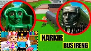 МОЙ ДРОН СНЯЛ RANG RING RENG BUS IRENG и KARKIRKURKARKARKAR в МАЙНКРАФТ ДЕВУШКА ВИДЕО MINECRAFT