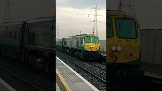 Irish Rail Speedy Train in Adamstown Station #irish #train #speedy #railway #locomotive #shorts