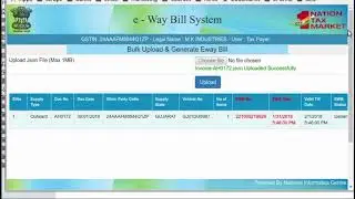 E-Way Bill Bulk Using Json