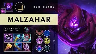 Malzahar Carry vs Ezreal - EUW Grandmaster Patch 26.01