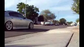 STR3ZZ G35 with Custom Axleback, 08 350z HR-Y-pipe and 06 G35 Coupe Midpipe.