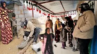 A day of life by the Khersan River with many events: Golnush and baking bread by Dahkab🌄🏞️