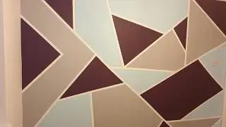 How to paint geometric patterns on a wall