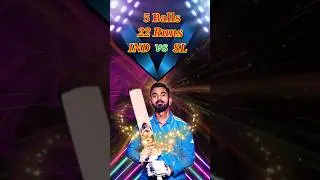 5 Balls &bull; 22 Runs 🥶 KL Rahul On Strike | IND vs SL | Real Cricket  #shorts #cricket #shortsfeed