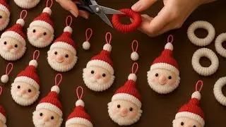 Super Easy Santa Claus Making Idea For Christmas - DIY - How To Make Santa Claus Keychain 🎄