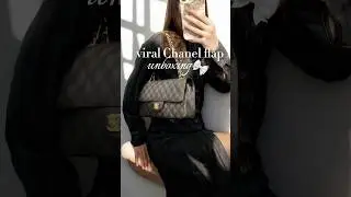 viral chanel classic bag asmr 🤍 #chanel #chanelclassicflap #asmr #unboxing