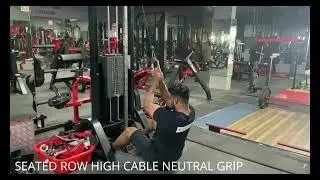 LATS 33 SEATED ROW HIGH CABLE NEUTRAL GRIP  #lats #backworkout #gym #fitness #fit