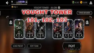 MK Mobile | VOUGHT TOWER 181, 182, 183 | Mortal Kombat Mobile | @GamingNutsYT