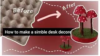 How to make Cute Mashroom Decore#Easy Egg Carton Craft #diy #craftideas @Middleart_yt