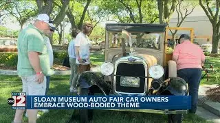 Cars owners at 52nd annual Sloan Museum Auto Fair embrace wood-bodied theme