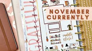 PLAN WITH ME | NOVEMBER CURRENTLY PAGE | THE HAPPY PLANNER