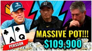 MASSIVE 3-Way Poker Hand Between Eric Persson, Han & Kirk!