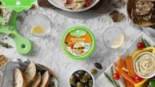 Summer Fresh Salads, Hummus and Dips From Above