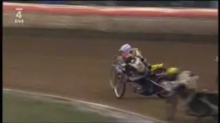 Josef Franc crash in Czech Golden Helmet Pardubice 2009