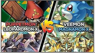 Leopardmon X w/ Puppetmon vs Magnamon X  • BT21 Gameplay + Decklist | DCGO | Digimon TCG