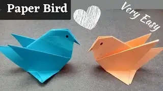 How to Make Easy Twitter Bird -  Twitter Bird making tutorial - Origami