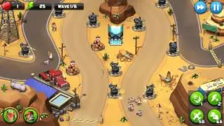 Alien Creeps TD Walkthrough Level 12 Noah's Arch for 4 stars Veteran gameplay