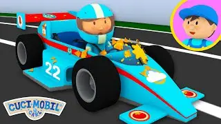 Mobil Balap Raina | Cuci Mobil Carl | Kartun Untuk Anak-Anak