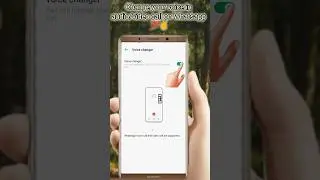 How to change your voice during audio and video call in Whatsapp #shorts #whatsapp