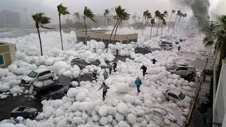 Chaos in Nebraska Today! Brutal Hail Storm Destroys Homes & Cars in Dickens & North Platte