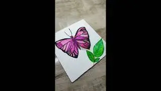 Easy popup butterfly || creative glittery butterfly#shorts#creative