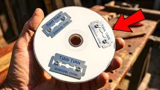 I Put Razor Blades On A CD &ndash; It Turned Into A POWERFUL Signal Device