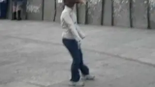 Getting blown over at the Cliffs of Moher.