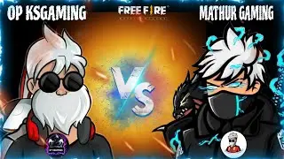 OP KSGAMING VS MATHUR GAMING 🧐|| FREE FIRE CUSTOM || VIDEO VIRAL TO 1V1 CUSTOM || VERY DAY OF......