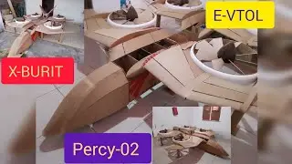 X-BURIT Aeronave de pouso e decolagem vertical! PERCY-02. O Futuro da Avia&ccedil;&atilde;o Mundial.