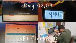 Day-02 & 03 of SBI PO&Clerk.#bankinghood #sbipopre #sbiclerkprelims #video #viralvlogs #ibpsporesult