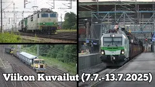 Viikon Kuvailut (7.7.-13.7.2025) || Ponssejuna, SVY:n siirtojuna, romujuna ja muuta