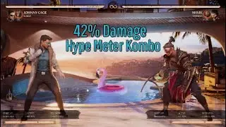 Johnny Cage, 42% Damage Hype Meter Combo - MK1 (Sonya Kameo) PS5