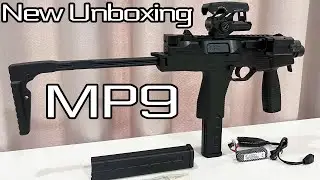 Realistic MP9 Gel Ball Blaster Toy Gun Unboxing