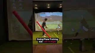 Swing plane golf training aid: Left or right? #golfswing