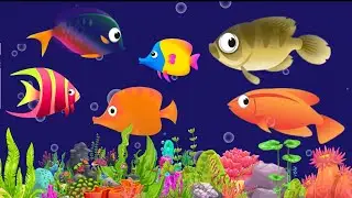 Calming Undersea Animation Baby Lullaby 🐟 Soothing fishes 🐟 Baby sleep music #206