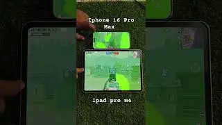 Apple iphone 16 pro max vs ipad pro m4 bullet test 120 fps vs 120 fps #pubg