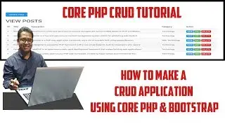 CRUD Application Tutorial using Core PHP