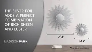 The Fiore Sunburst Mirror Silver - Madison Park