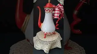 Snowman teapot hand painted