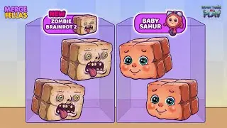 Merge fellas: 🔥New Update ZOMBIE BRAINROT 2 vs BABY SAHUR - MAX LEVEL BOSS 🚀 