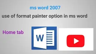 ms word me format painter ka use #msword#tutorial