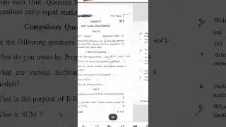 Software Engineering Bsc 3rd semester kuk 2023
