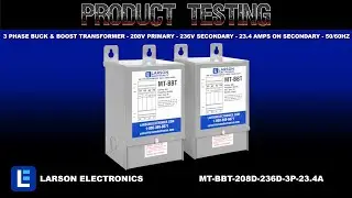 3 Phase Buck & Boost Transformer - 208V Primary - 236V Secondary - 23.4 Amps on Secondary - 50/60Hz