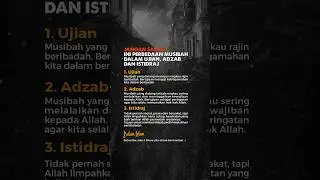 Jangan Salah! Ini Perbedaan Musibah dalam Ujian, Adzab dan Istidraj #shorts #ujian #adzab #istidraj