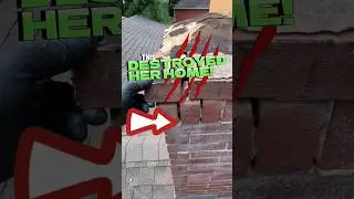 House CONDEMNED Because Chimney Leak! #shorts