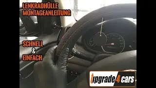 Lenkradbezug richtig beziehen Lenkradschoner Lenkradh&uuml;lle Lenkradschutz